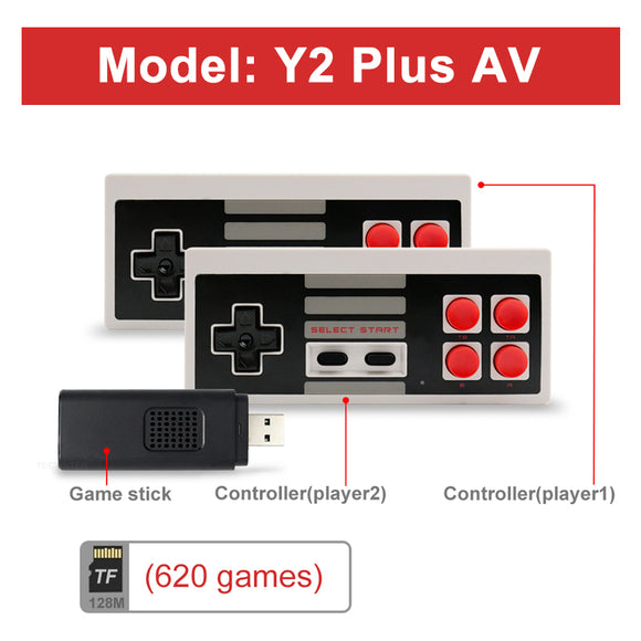 Consola de Videojuegos Portátil 620 Juegos Integrados con Control Inalámbrico Bluetooth