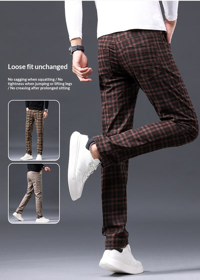 Pantalones Casuales de Algodón Estilo Británico para Hombre - Image 14