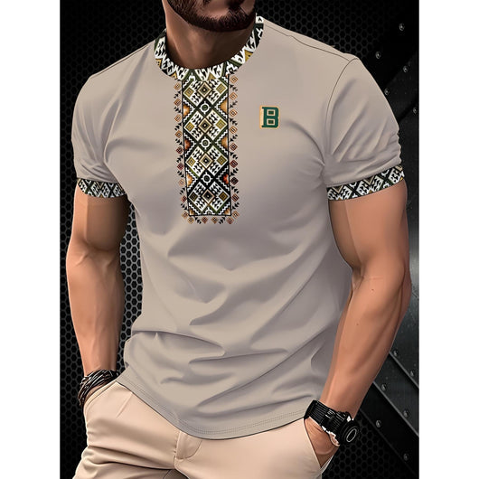 Camiseta Manga Corta Casual Ejecutiva con Impresión 3D Digital - Image 12
