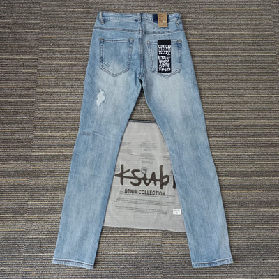 Jeans Ajustados Rotos con Elastano - Casual Moderno para Hombre - Image 30