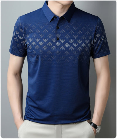 Polo Ejecutivo Ice Silk Manga Corta para Hombre - Secado Rápido y Estilo Business Casual - Image 15