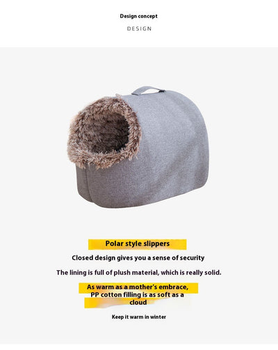 Nido Térmico para Gatos con Forro Polar - Saco de Dormir Cerrado Otoño e Invierno - Image 8