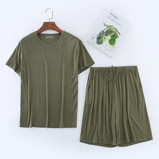 Conjunto de Pijama Modal para Hombre - Camiseta y Shorts - Image 7