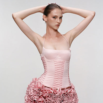 Chaleco Halter con Control de Cintura y Cordones - Diseño Veraniego para Mujer - Image 2