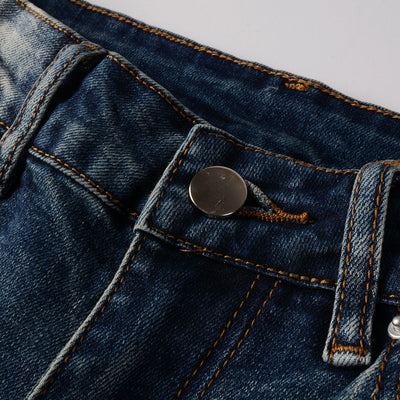 Jeans Rotos Estilo Americano para Hombre con Parches - Image 9
