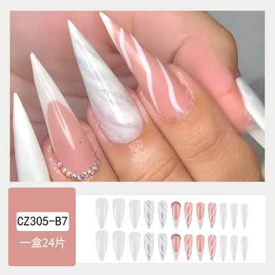 Uñas Postizas de Diamante Resistente - Diseño Europeo Premium - Image 29