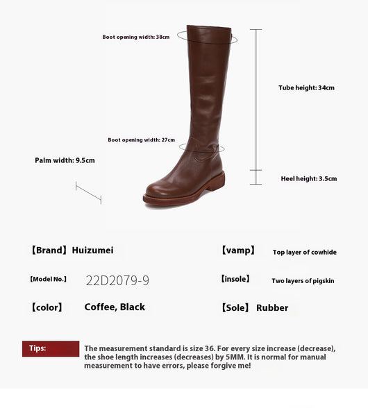 Botas Largas de Cuero Genuino Estilo Británico Retro - Image 23