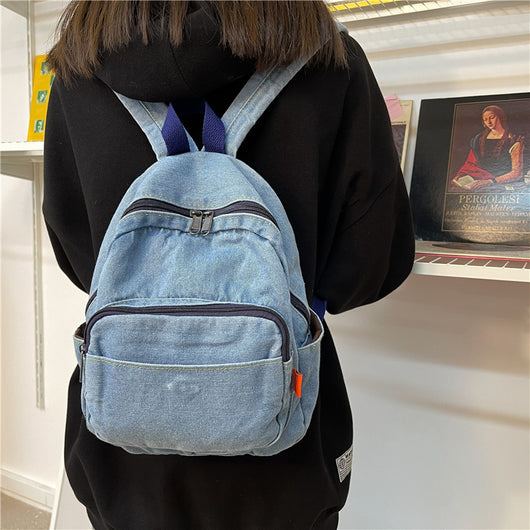 Mochila de Lona Denim Lavado para Mujer - Image 12