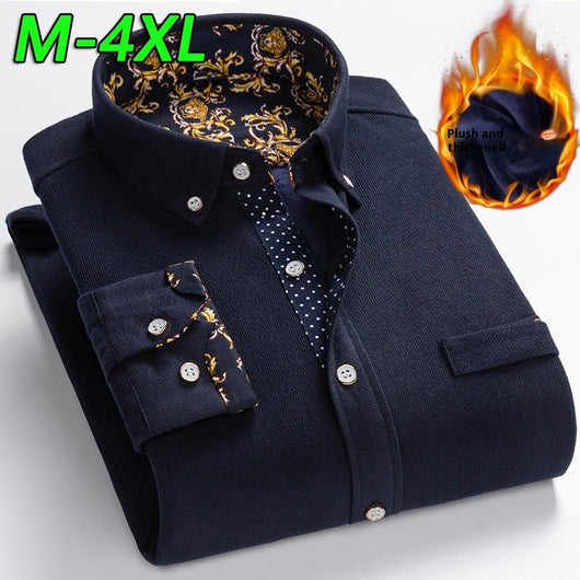 Camisa Térmica de Pana con Forro Polar para Hombre - Abrigo Invernal - Image 3
