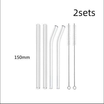 Pajitas de Vidrio Reutilizables para Té de Burbujas y Bebidas Frías - Image 23