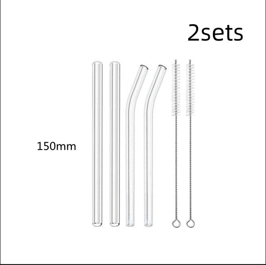 Pajitas de Vidrio Reutilizables para Té de Burbujas y Bebidas Frías - Image 23
