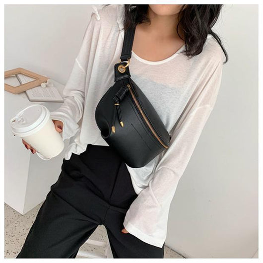 Bolso Bandolera de Pecho Texturizado - Estilo Influencer Multiusos para Mujer - Image 3