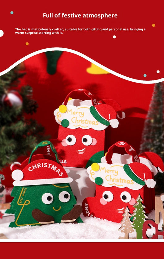 Bolsa de Fieltro Navideña con Diseño Infantil para Regalos - Image 13