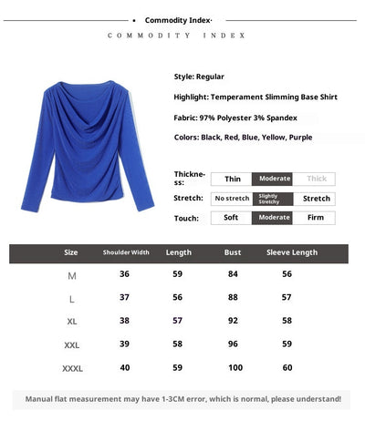 Blusa Elegante de Seda Brillante con Cuello Redondo y Manga Larga - Image 11