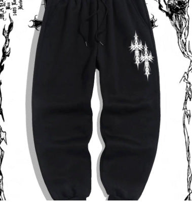 Pantalones de Chándal Hombre con Cintura Elástica y Estampado - Image 9