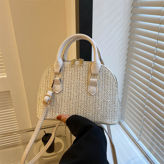 Bolsa Mensajera Tejida Portátil de Estilo Casual - Image 15