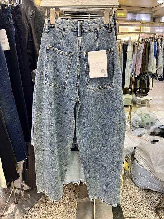 Pantalones Baggy Denim Lavado Banana Estilo Coreano - Image 11