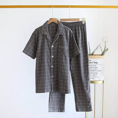 Pijama de Cuadros para Hombre - Conjunto Corto Cómodo - Image 3