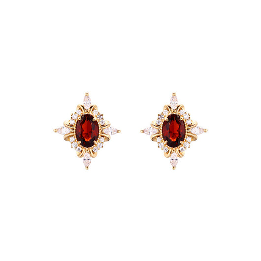 Conjunto de Anillo y Aretes Premium Vintage Granada Natural - Image 11