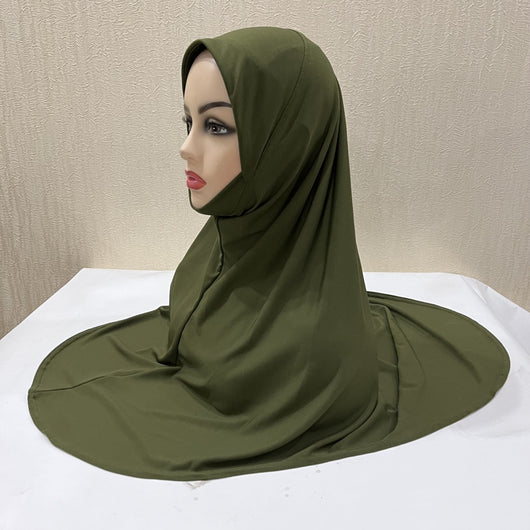 Turbante Ligero de Gasa Malaya - Pañuelo Multiuso en Colores Sólidos - Image 4