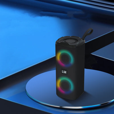 Parlante Dual Bluetooth con Efectos de Luz LED y Entrada USB