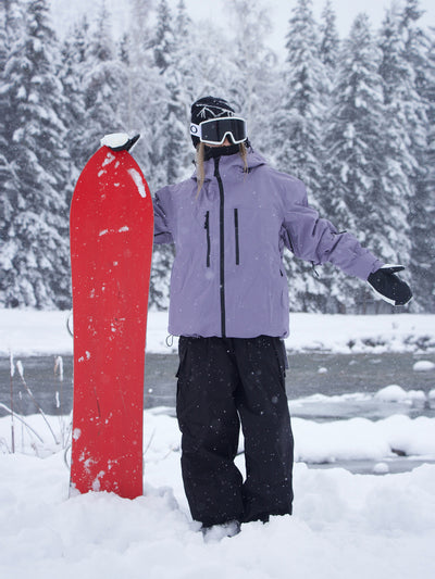 Chaqueta de Snowboard Impermeable y Transpirable con Adhesivo de Presión Total - Image 12