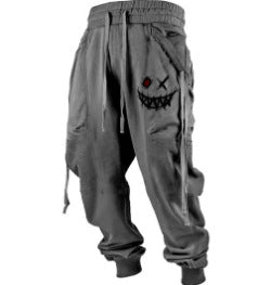 Pantalones de Chándal Estampados 3D Talla Grande Hombre