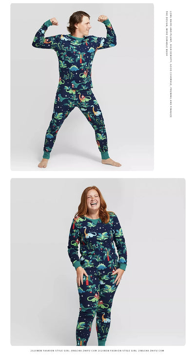 Pijamas Familiares de Algodón con Estampado Perro - Conjunto Papá, Mamá e Hijo - Image 9