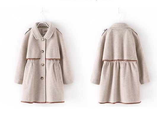 Abrigo Acolchado Cintura Marcada para Niña - Diseño Princesa Reversible - Image 13