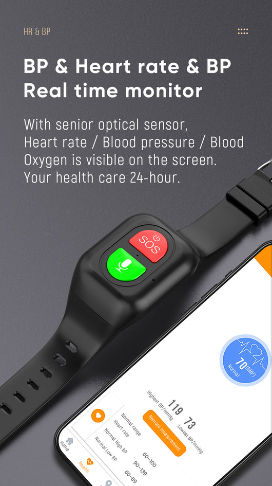 Pulsera Inteligente con GPS, Monitor Cardíaco y Presión Arterial - Image 18
