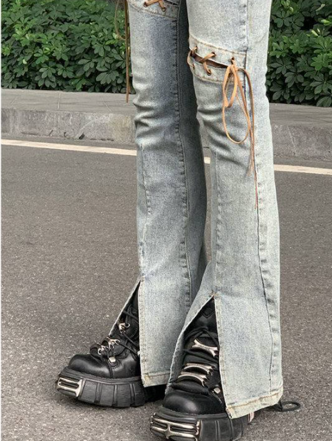 Pantalones Vaqueros Flare Rotos para Mujer - Estilo Street Trendy - Image 10