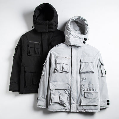 Chaqueta de Invierno de Algodón para Hombre con Capucha Suelta - Image 11
