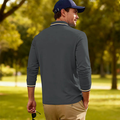 Polo Jacquard Casual para Hombre - Secado Rápido y Transpirable - Image 15
