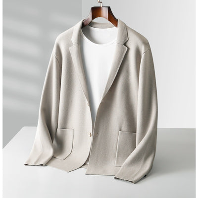 Cardigan de Cachemira para Hombre - Suéter Grueso Business Casual - Image 2