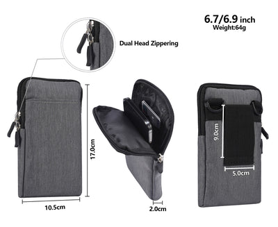 Bolsa Crossbody Diagonal Compacta de Color Sólido - Image 21