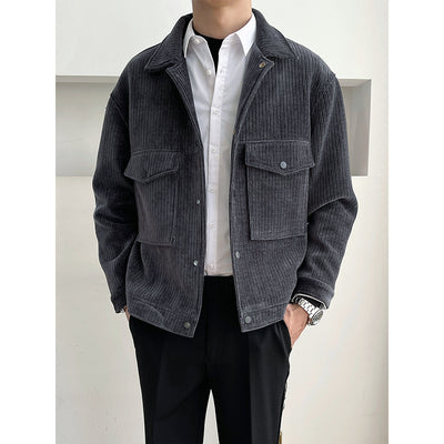 Chaqueta de Pana para Hombre - Abrigo Casual Cálido - Image 3