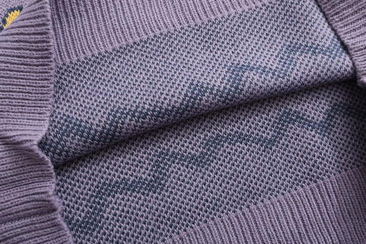 Suéter de Cuello Redondo con Estampado de Letras para Parejas - Image 3