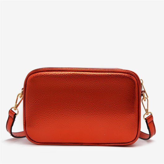 Bolsa Mensajera Tofu con Parches Cuadrados para Mujer - Image 12