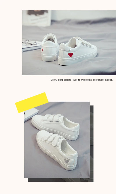 Tenis Escolares Blancos Estilo Coreano - Image 12