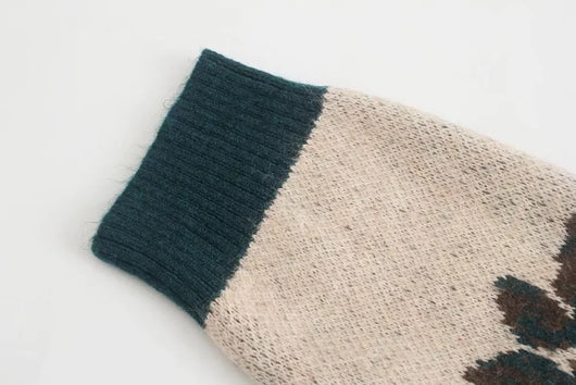 Cardigan Tejido Jacquard Vintage Largo - Suéter Elegante de Punto - Image 11