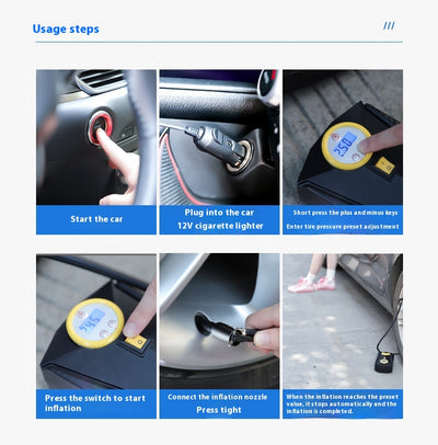 Compresor de Aire Portátil 12V para Auto - Inflador Eléctrico - Image 17