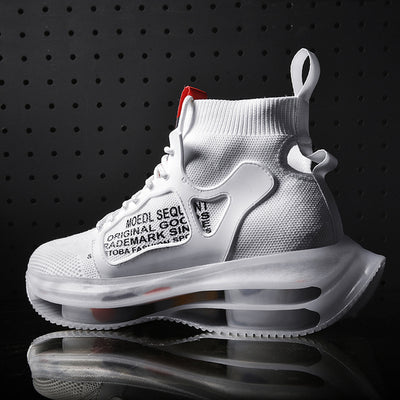 Tenis Deportivos Altos Coreanos para Hombre - Tejido Volador - Image 3