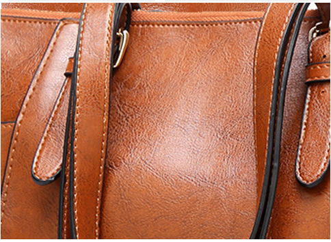 Bolso Tote de Cuero Encerado para Mujer - Gran Capacidad - Image 23