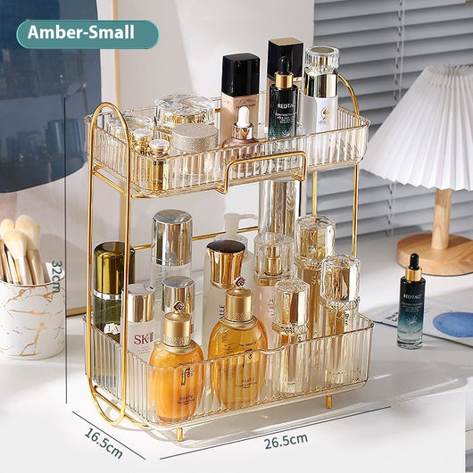 Organizador de Cosméticos y Accesorios de Baño con Estantes Dobles - Image 10