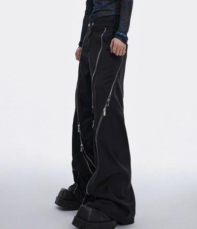 Pantalón de Traje con Diseño de Cierre Deconstruido y Micro-Tirador - Image 4