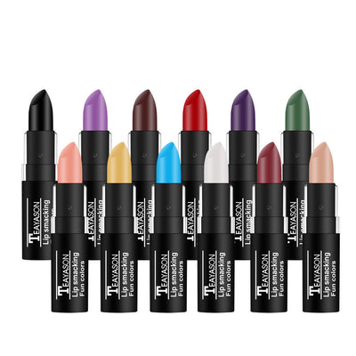 Labial Oscuro Nude Blanco Vampiro - Maquillaje Halloween Retro Creativo - Image 18