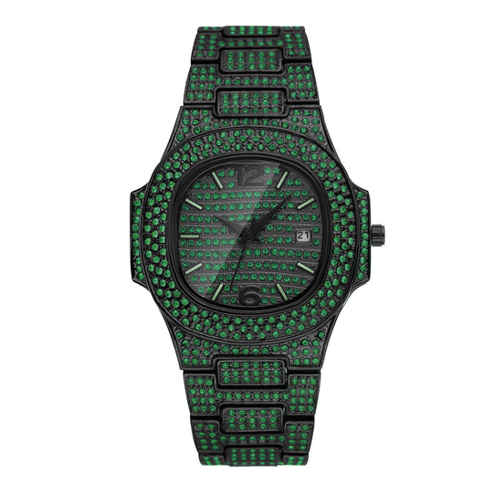 Reloj Hip Hop para Hombre con Diamantes Completos - Diseño Exclusivo - Image 4