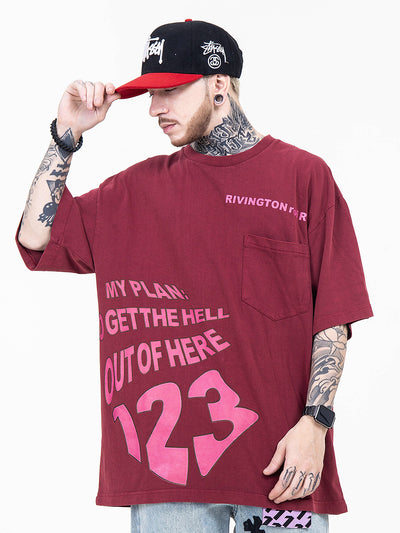 Playera Suelta Urbana de Cinco Puntas con Mangas Trendy - Image 16