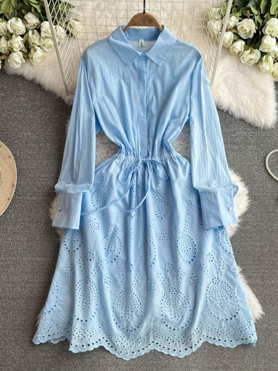 Vestido Midi Ajustado con Mangas Farol - Efecto Silueta Esbelta - Image 4