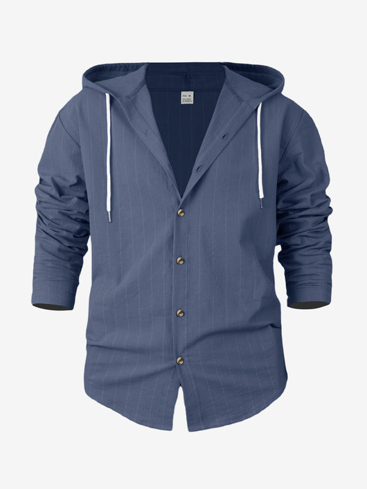 Cardigan Slim Fit con Capucha para Hombre - Casual y Versátil - Image 35